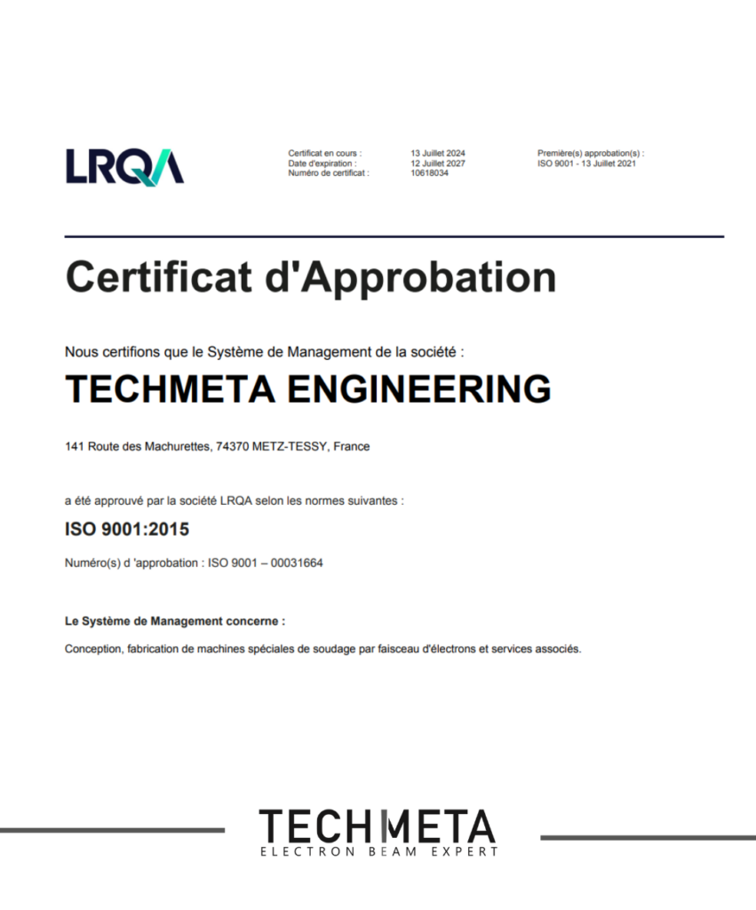 ISO9001 TECHMETA